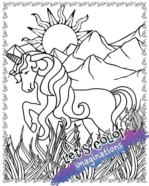 Unicorn Coloring Book for Kids 8-12 | Let's Color Imaginations