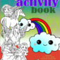 fairy mermaid princess pegasus unicorn activity book 8 12 maze tic tac toe word search coloring page drawing vol 1 enchanted escapades drawing and unicorns activitie jpg 85x85
