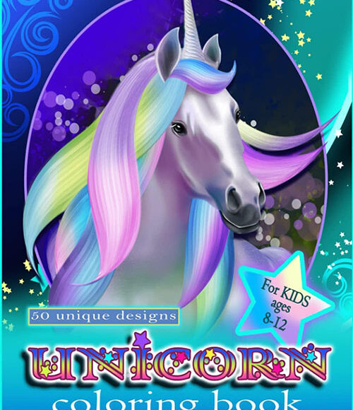 unicorn coloring book for kids 8 12 unicorn coloring book for girls 8 12 1 jpg 500x580