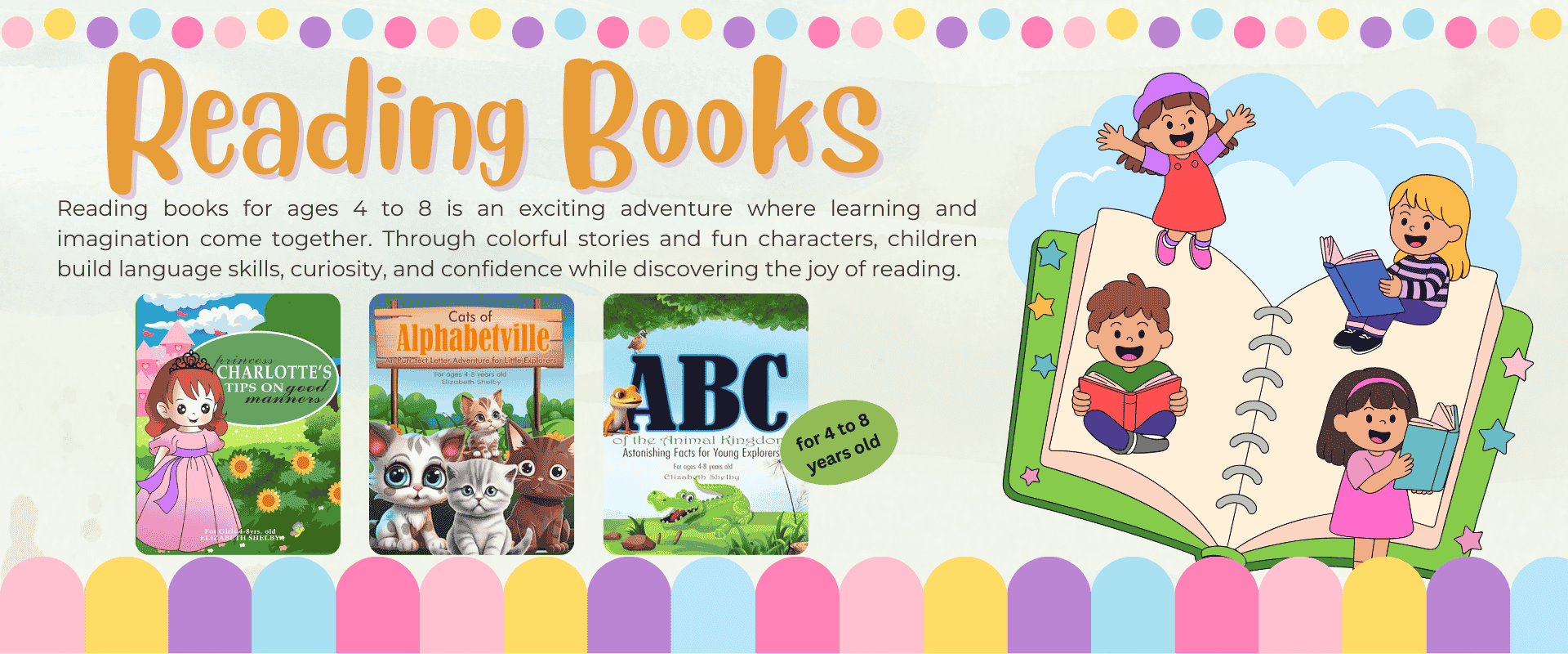 reading books for 4 to 8 years old