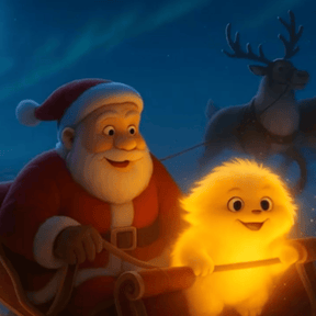 Santa Claus, Yeti, and Reindeer